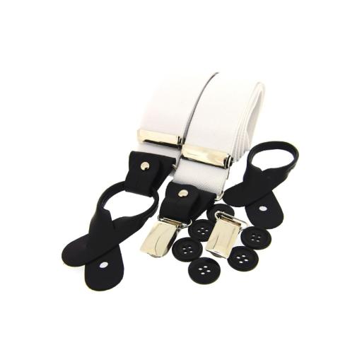 Luxury White Leather End Country Braces