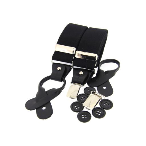Luxury Black Leather End Country Braces