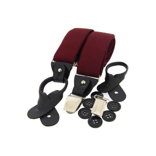 Luxury Wine Leather End Country Braces